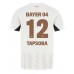 Maillot de foot Bayer Leverkusen Edmond Tapsoba #12 Extérieur vêtements 2024-25 Manches Courtes